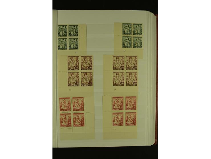 1939/1945, interessante meist postfrische Sammlung ab Mi.-Nr. 1 in den Hauptnummern augenscheinlich inkl. Portomarken überkpl