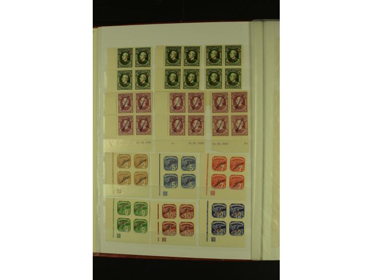1939/1945, interessante meist postfrische Sammlung ab Mi.-Nr. 1 in den Hauptnummern augenscheinlich inkl. Portomarken überkpl