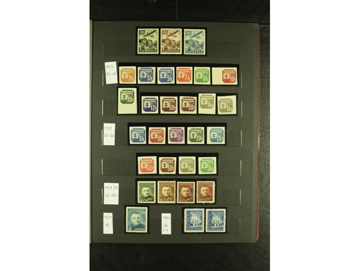 1939/1945, interessante meist postfrische Sammlung ab Mi.-Nr. 1 in den Hauptnummern augenscheinlich inkl. Portomarken überkpl