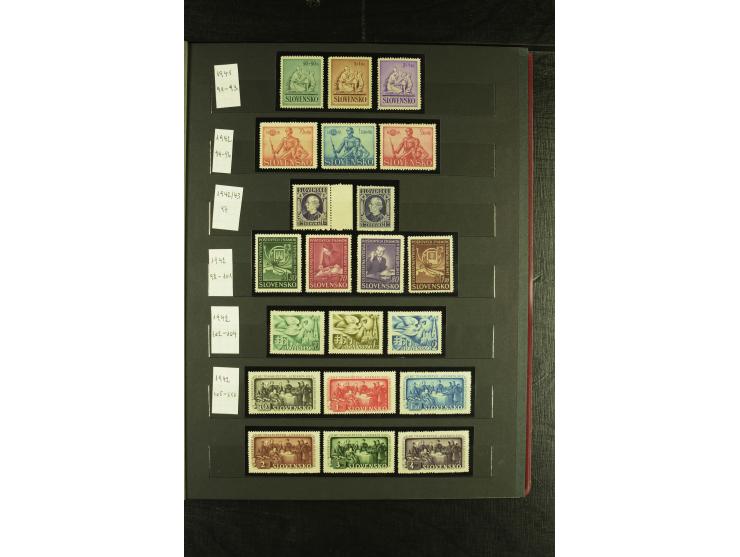 1939/1945, interessante meist postfrische Sammlung ab Mi.-Nr. 1 in den Hauptnummern augenscheinlich inkl. Portomarken überkpl