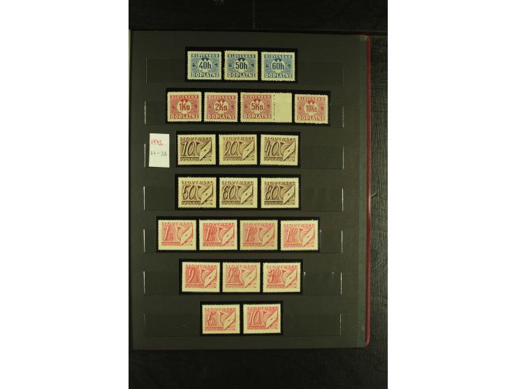 1939/1945, interessante meist postfrische Sammlung ab Mi.-Nr. 1 in den Hauptnummern augenscheinlich inkl. Portomarken überkpl