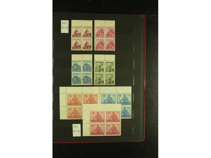1939/1945, interessante meist postfrische Sammlung ab Mi.-Nr. 1 in den Hauptnummern augenscheinlich inkl. Portomarken überkpl