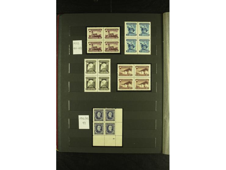 1939/1945, interessante meist postfrische Sammlung ab Mi.-Nr. 1 in den Hauptnummern augenscheinlich inkl. Portomarken überkpl