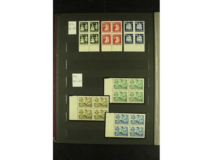 1939/1945, interessante meist postfrische Sammlung ab Mi.-Nr. 1 in den Hauptnummern augenscheinlich inkl. Portomarken überkpl