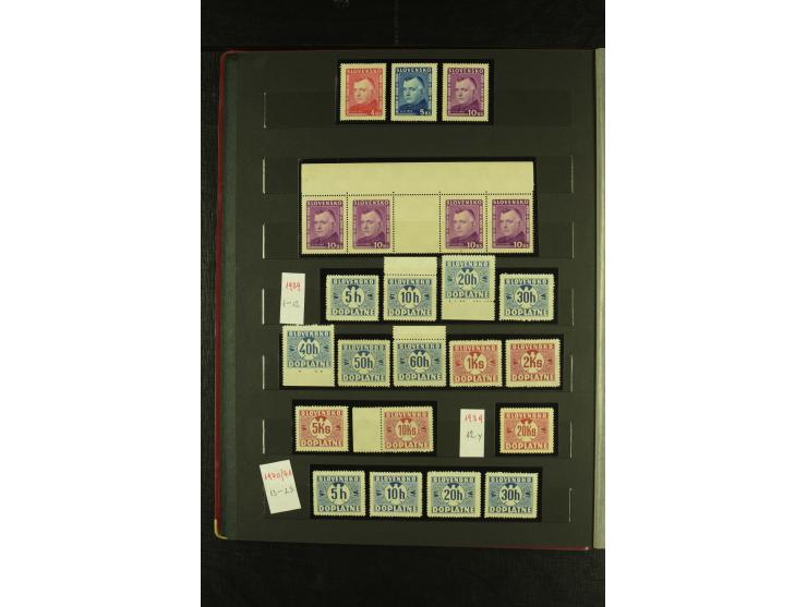 1939/1945, interessante meist postfrische Sammlung ab Mi.-Nr. 1 in den Hauptnummern augenscheinlich inkl. Portomarken überkpl