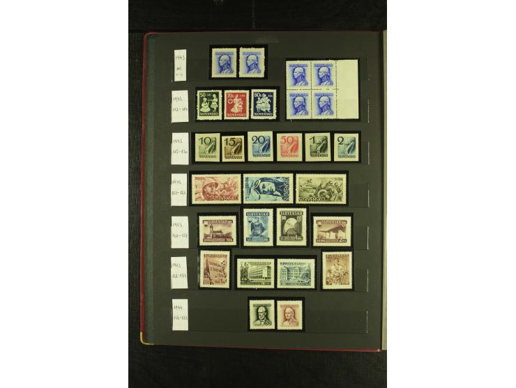 1939/1945, interessante meist postfrische Sammlung ab Mi.-Nr. 1 in den Hauptnummern augenscheinlich inkl. Portomarken überkpl
