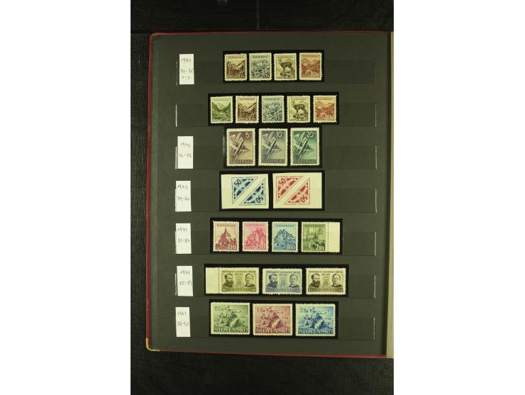 1939/1945, interessante meist postfrische Sammlung ab Mi.-Nr. 1 in den Hauptnummern augenscheinlich inkl. Portomarken überkpl