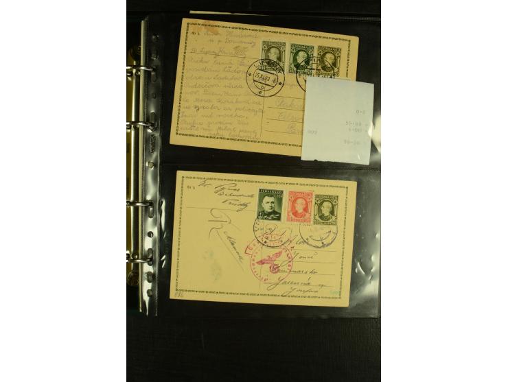 1939/45, Partie Briefe, Karten und Ganzsachen, dabei Reco, Zensur, Luftpost, Auslandspost etc.