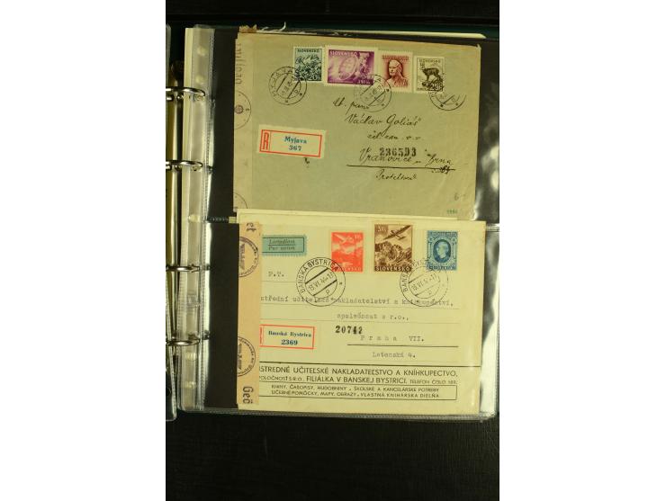 1939/45, Partie Briefe, Karten und Ganzsachen, dabei Reco, Zensur, Luftpost, Auslandspost etc.