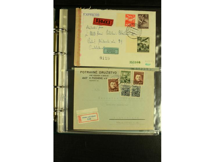 1939/45, Partie Briefe, Karten und Ganzsachen, dabei Reco, Zensur, Luftpost, Auslandspost etc.