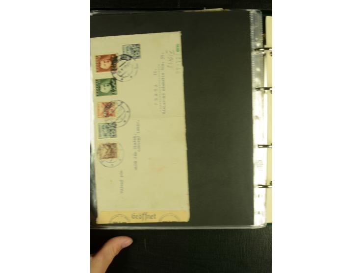 1939/45, Partie Briefe, Karten und Ganzsachen, dabei Reco, Zensur, Luftpost, Auslandspost etc.