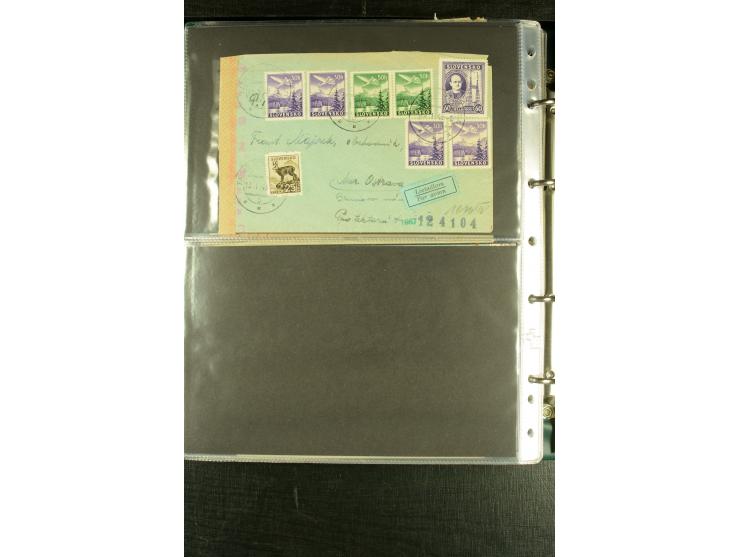 1939/45, Partie Briefe, Karten und Ganzsachen, dabei Reco, Zensur, Luftpost, Auslandspost etc.