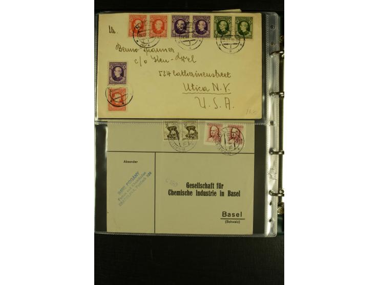 1939/45, Partie Briefe, Karten und Ganzsachen, dabei Reco, Zensur, Luftpost, Auslandspost etc.