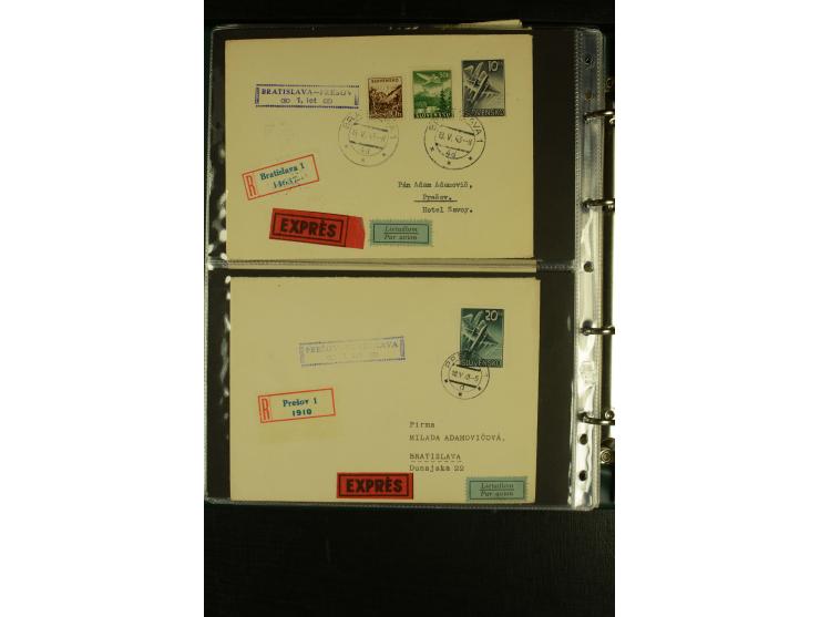 1939/45, Partie Briefe, Karten und Ganzsachen, dabei Reco, Zensur, Luftpost, Auslandspost etc.