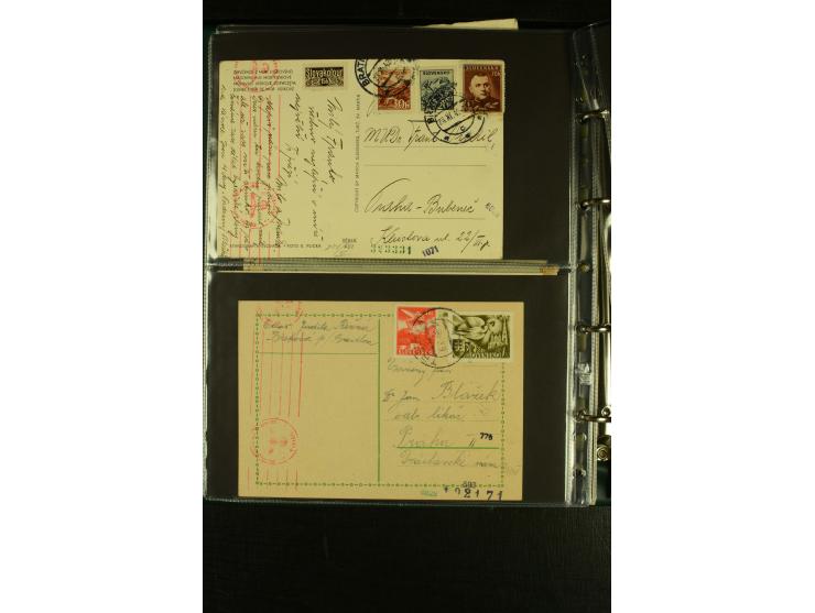 1939/45, Partie Briefe, Karten und Ganzsachen, dabei Reco, Zensur, Luftpost, Auslandspost etc.