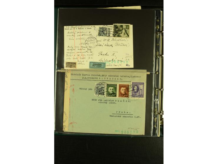 1939/45, Partie Briefe, Karten und Ganzsachen, dabei Reco, Zensur, Luftpost, Auslandspost etc.