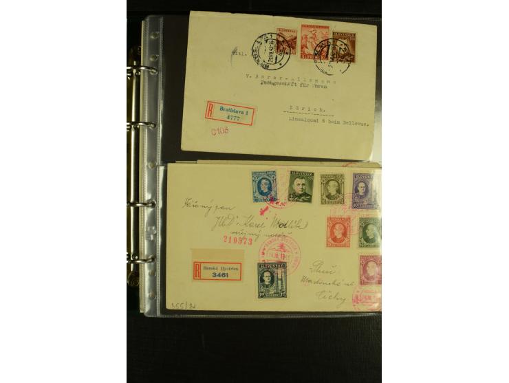 1939/45, Partie Briefe, Karten und Ganzsachen, dabei Reco, Zensur, Luftpost, Auslandspost etc.