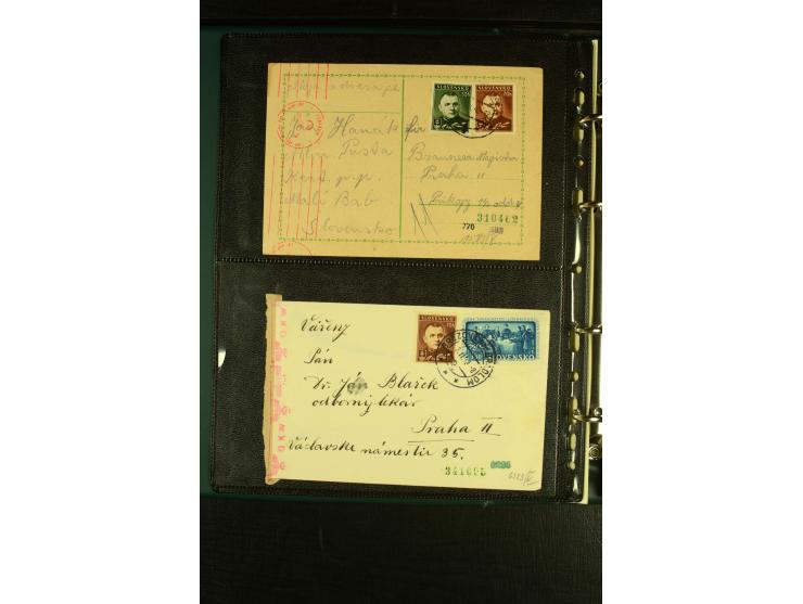 1939/45, Partie Briefe, Karten und Ganzsachen, dabei Reco, Zensur, Luftpost, Auslandspost etc.