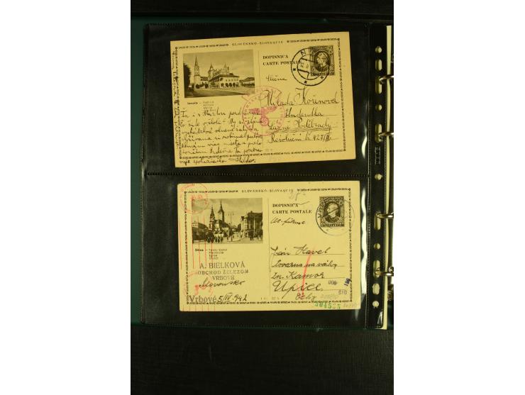 1939/45, Partie Briefe, Karten und Ganzsachen, dabei Reco, Zensur, Luftpost, Auslandspost etc.