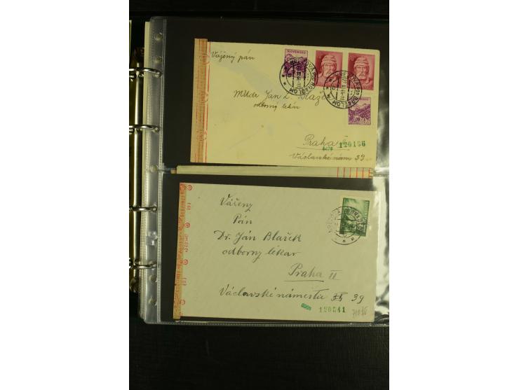 1939/45, Partie Briefe, Karten und Ganzsachen, dabei Reco, Zensur, Luftpost, Auslandspost etc.