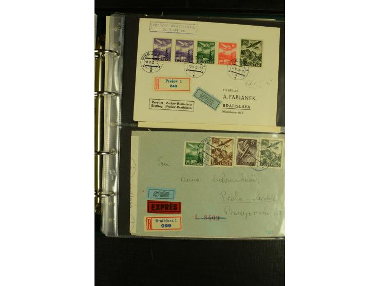 1939/45, Partie Briefe, Karten und Ganzsachen, dabei Reco, Zensur, Luftpost, Auslandspost etc.
