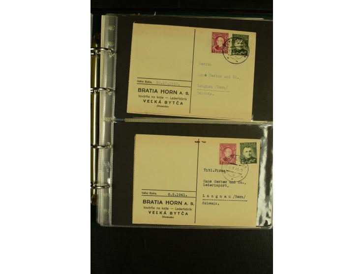 1939/45, Partie Briefe, Karten und Ganzsachen, dabei Reco, Zensur, Luftpost, Auslandspost etc.