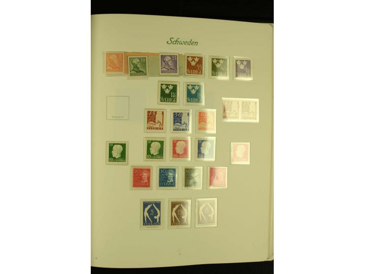 1855/1992, postfrische, ungebrauchte und gestempelte Sammlung mit u.a. Mi.-Nr. 144-58, 159-73 etc.; in 2 Borek-Alben