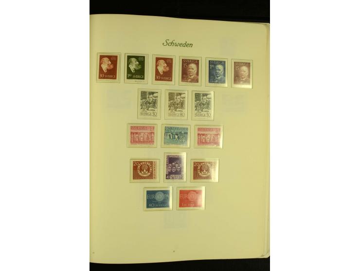1855/1992, postfrische, ungebrauchte und gestempelte Sammlung mit u.a. Mi.-Nr. 144-58, 159-73 etc.; in 2 Borek-Alben