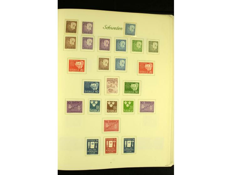 1855/1992, postfrische, ungebrauchte und gestempelte Sammlung mit u.a. Mi.-Nr. 144-58, 159-73 etc.; in 2 Borek-Alben
