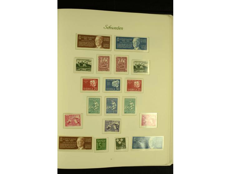 1855/1992, postfrische, ungebrauchte und gestempelte Sammlung mit u.a. Mi.-Nr. 144-58, 159-73 etc.; in 2 Borek-Alben