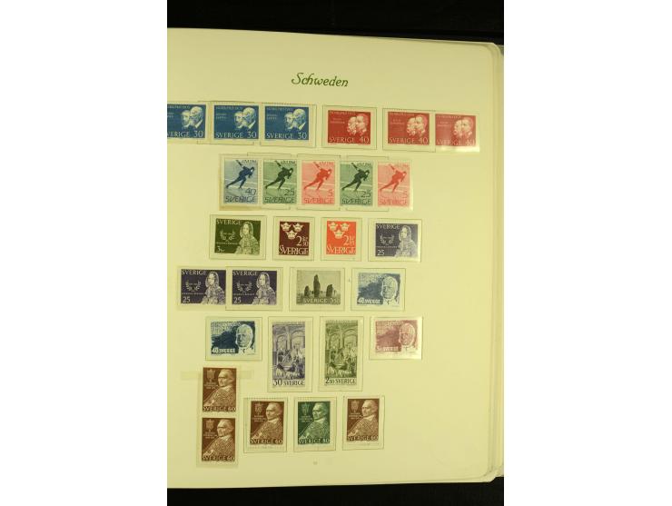 1855/1992, postfrische, ungebrauchte und gestempelte Sammlung mit u.a. Mi.-Nr. 144-58, 159-73 etc.; in 2 Borek-Alben