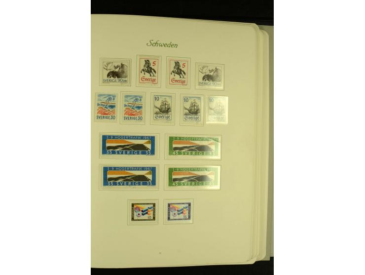 1855/1992, postfrische, ungebrauchte und gestempelte Sammlung mit u.a. Mi.-Nr. 144-58, 159-73 etc.; in 2 Borek-Alben