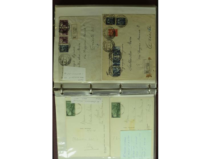 1840/1970, umfangreicher Posten Briefe, Karten, Ganzsachen und FDC, dabei Reco, Luftpost, Ansichtskarten etc., dabei auch ein