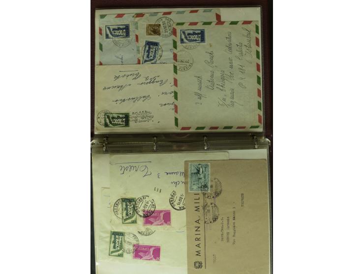 1840/1970, umfangreicher Posten Briefe, Karten, Ganzsachen und FDC, dabei Reco, Luftpost, Ansichtskarten etc., dabei auch ein