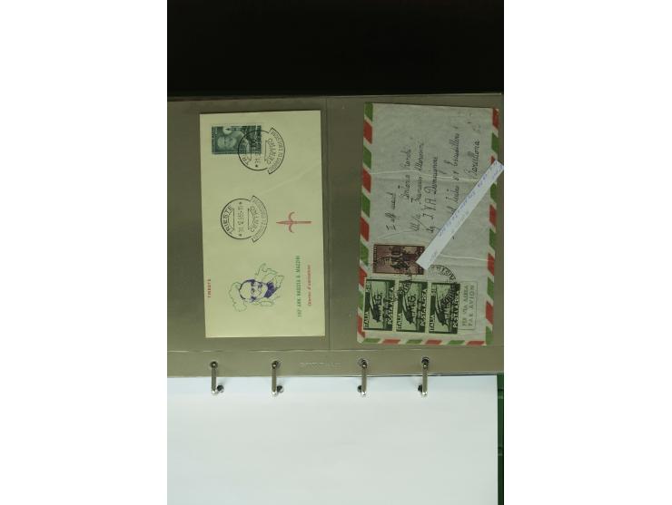 1840/1970, umfangreicher Posten Briefe, Karten, Ganzsachen und FDC, dabei Reco, Luftpost, Ansichtskarten etc., dabei auch ein