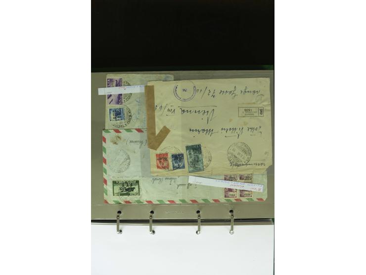 1840/1970, umfangreicher Posten Briefe, Karten, Ganzsachen und FDC, dabei Reco, Luftpost, Ansichtskarten etc., dabei auch ein