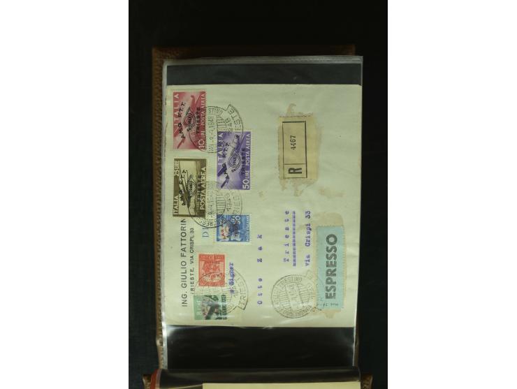 1840/1970, umfangreicher Posten Briefe, Karten, Ganzsachen und FDC, dabei Reco, Luftpost, Ansichtskarten etc., dabei auch ein