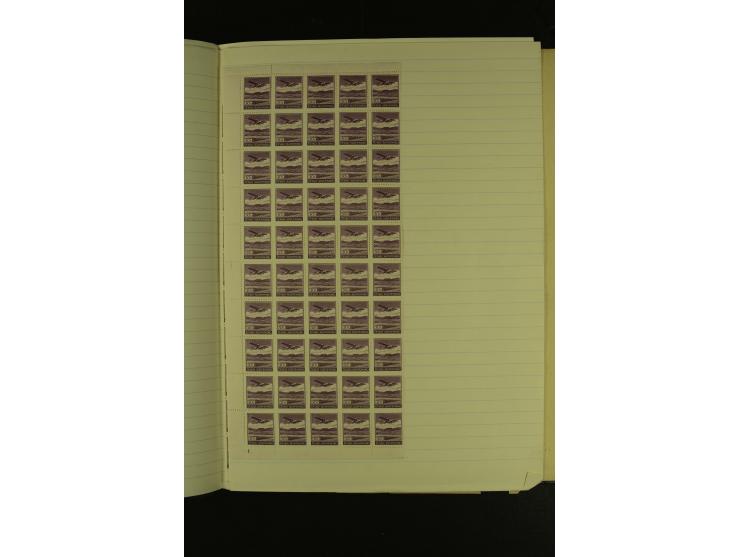 1918/1965, am Anfang meist ungebrauchte und gestempelte Sammlung in 2 Vordruckalben mit einigen Aufdruck- und Flugpost-Ausgab