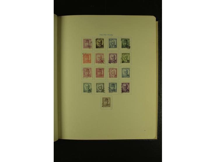 1918/1965, am Anfang meist ungebrauchte und gestempelte Sammlung in 2 Vordruckalben mit einigen Aufdruck- und Flugpost-Ausgab