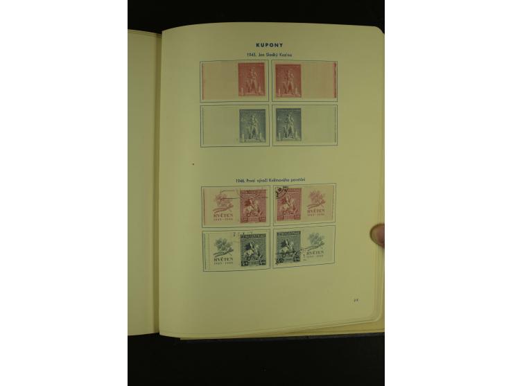 1918/1965, am Anfang meist ungebrauchte und gestempelte Sammlung in 2 Vordruckalben mit einigen Aufdruck- und Flugpost-Ausgab