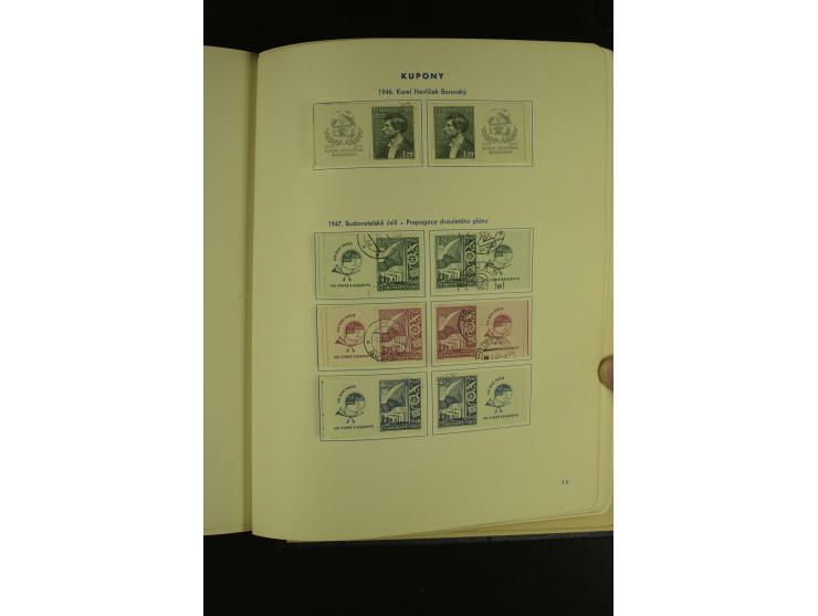 1918/1965, am Anfang meist ungebrauchte und gestempelte Sammlung in 2 Vordruckalben mit einigen Aufdruck- und Flugpost-Ausgab