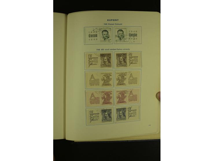 1918/1965, am Anfang meist ungebrauchte und gestempelte Sammlung in 2 Vordruckalben mit einigen Aufdruck- und Flugpost-Ausgab