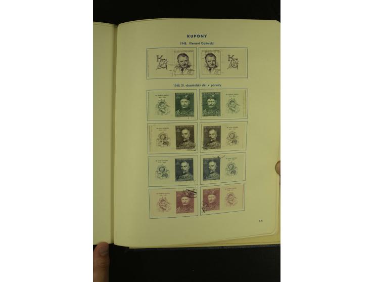 1918/1965, am Anfang meist ungebrauchte und gestempelte Sammlung in 2 Vordruckalben mit einigen Aufdruck- und Flugpost-Ausgab