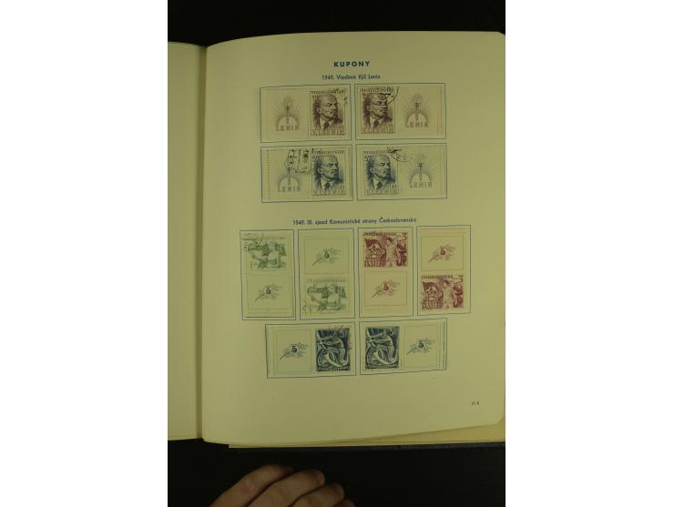 1918/1965, am Anfang meist ungebrauchte und gestempelte Sammlung in 2 Vordruckalben mit einigen Aufdruck- und Flugpost-Ausgab