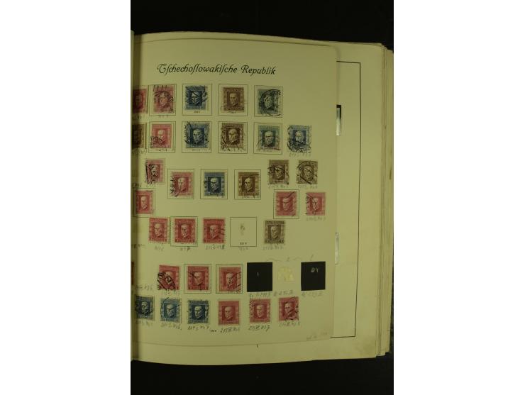 1918/1965, am Anfang meist ungebrauchte und gestempelte Sammlung in 2 Vordruckalben mit einigen Aufdruck- und Flugpost-Ausgab