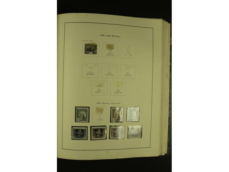 1918/1965, am Anfang meist ungebrauchte und gestempelte Sammlung in 2 Vordruckalben mit einigen Aufdruck- und Flugpost-Ausgab