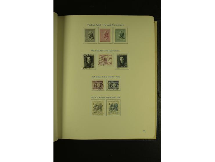 1918/1965, am Anfang meist ungebrauchte und gestempelte Sammlung in 2 Vordruckalben mit einigen Aufdruck- und Flugpost-Ausgab
