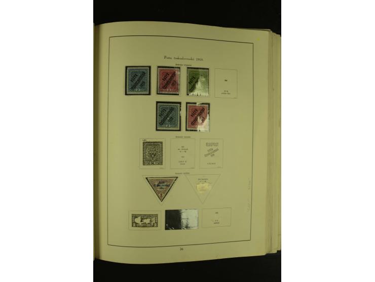 1918/1965, am Anfang meist ungebrauchte und gestempelte Sammlung in 2 Vordruckalben mit einigen Aufdruck- und Flugpost-Ausgab