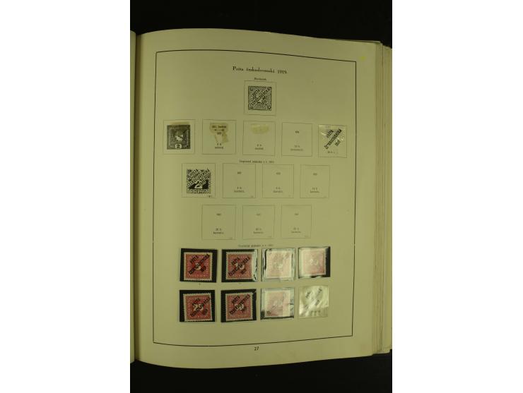1918/1965, am Anfang meist ungebrauchte und gestempelte Sammlung in 2 Vordruckalben mit einigen Aufdruck- und Flugpost-Ausgab