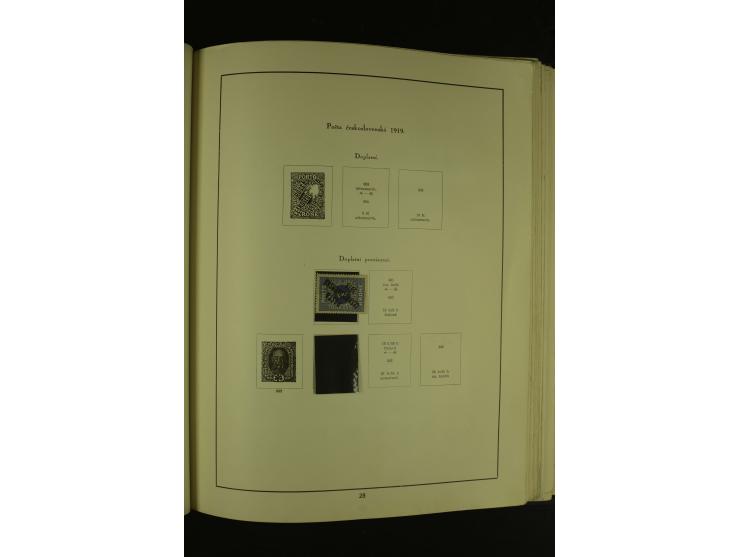 1918/1965, am Anfang meist ungebrauchte und gestempelte Sammlung in 2 Vordruckalben mit einigen Aufdruck- und Flugpost-Ausgab